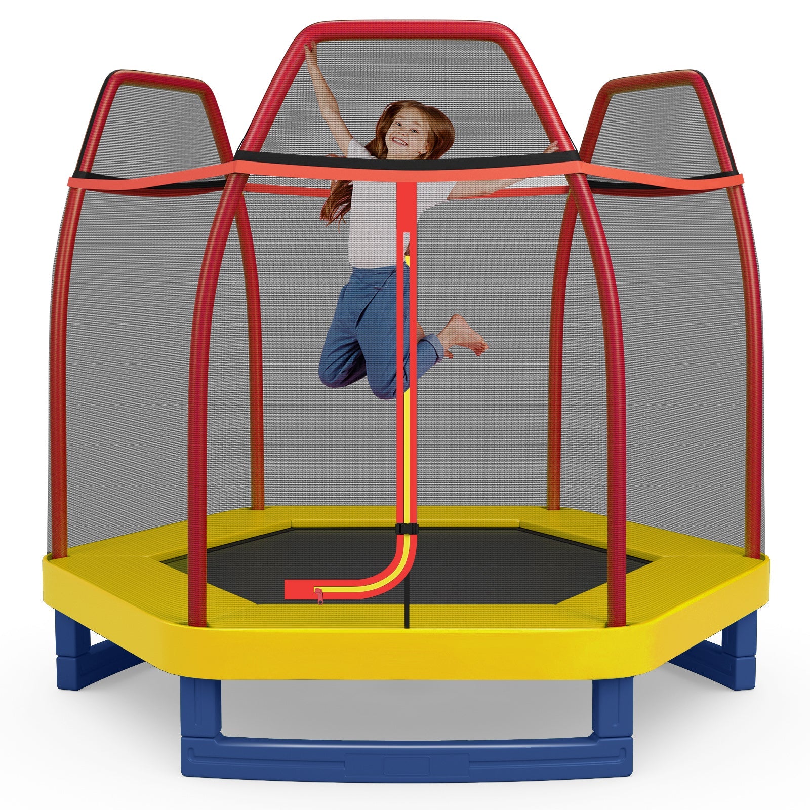 7 Feet Kids Recreational Bounce Jumper Trampoline
