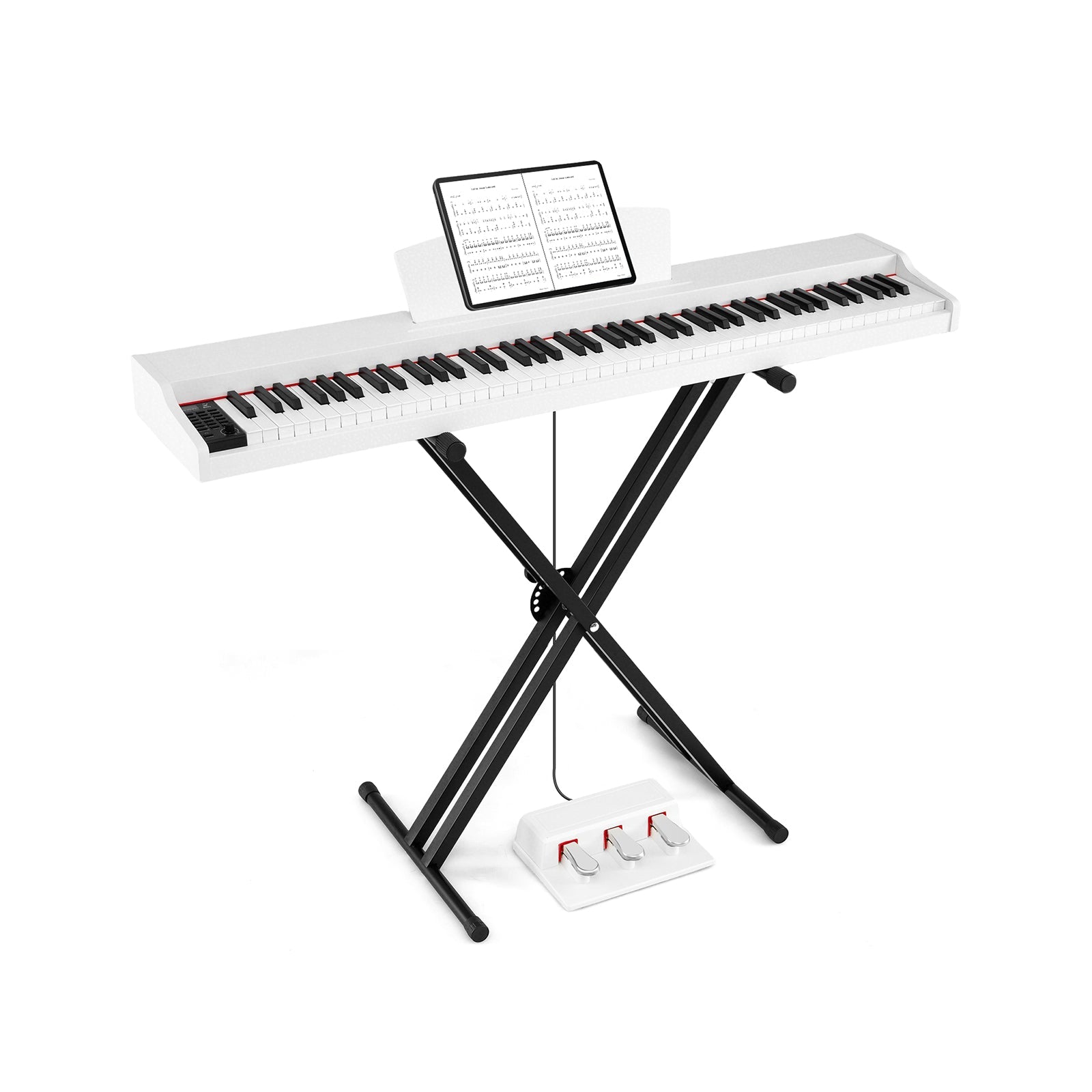 88-Key Keyboard Piano Set with Adjustable Stand