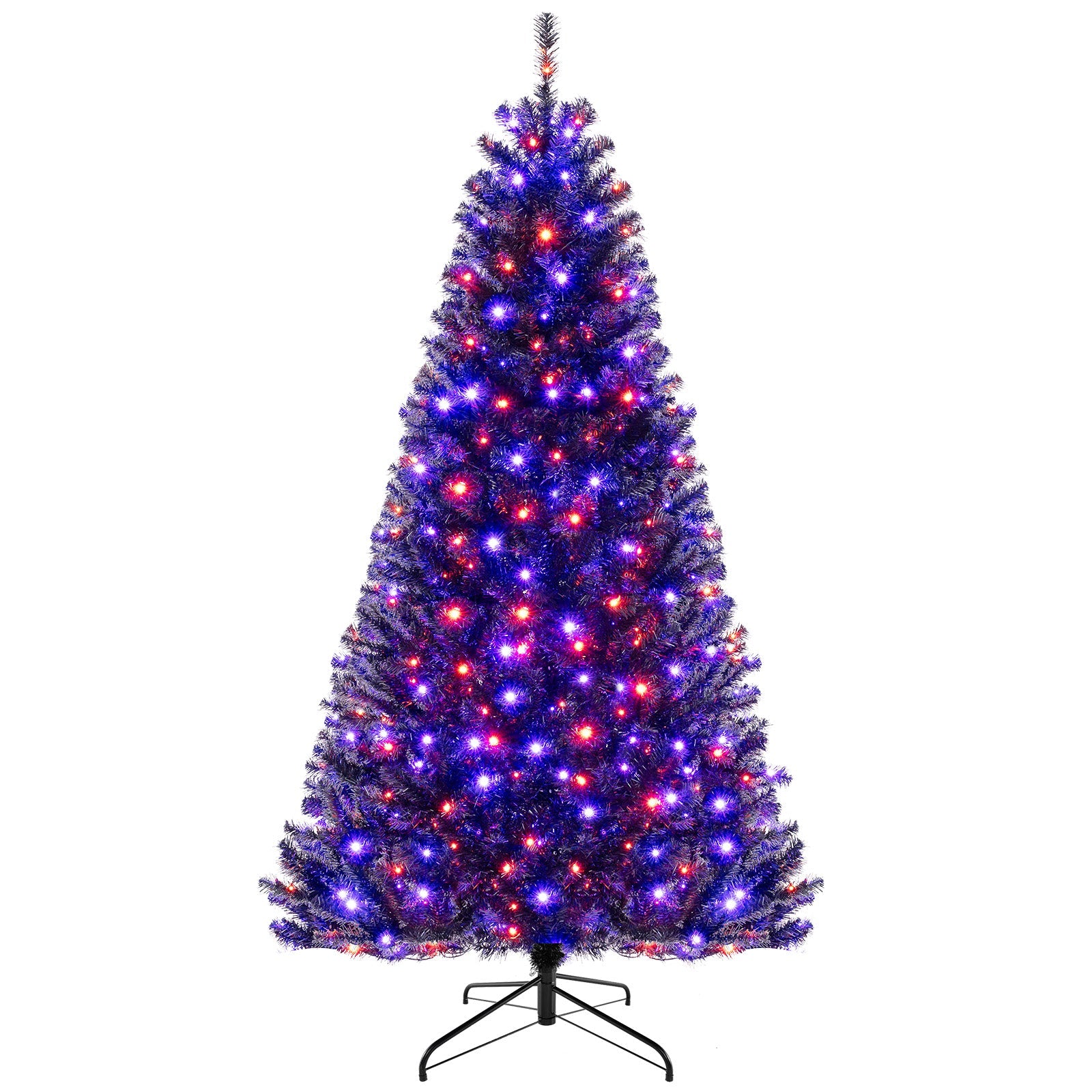 6/7/8 Feet Artificial Christmas Tree with 6 Lighting Modes and Spooky Sounds