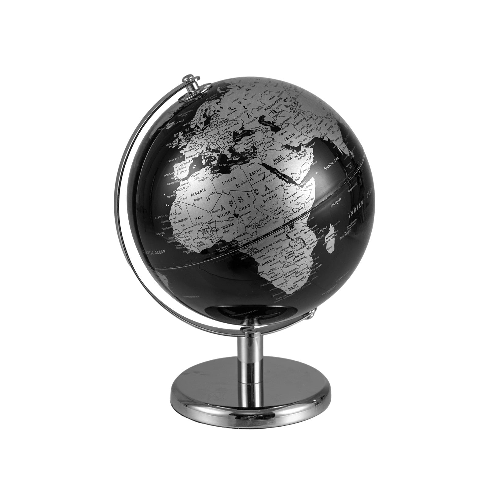 8" World Globe Modern Decorative Tabletop Earth Globe