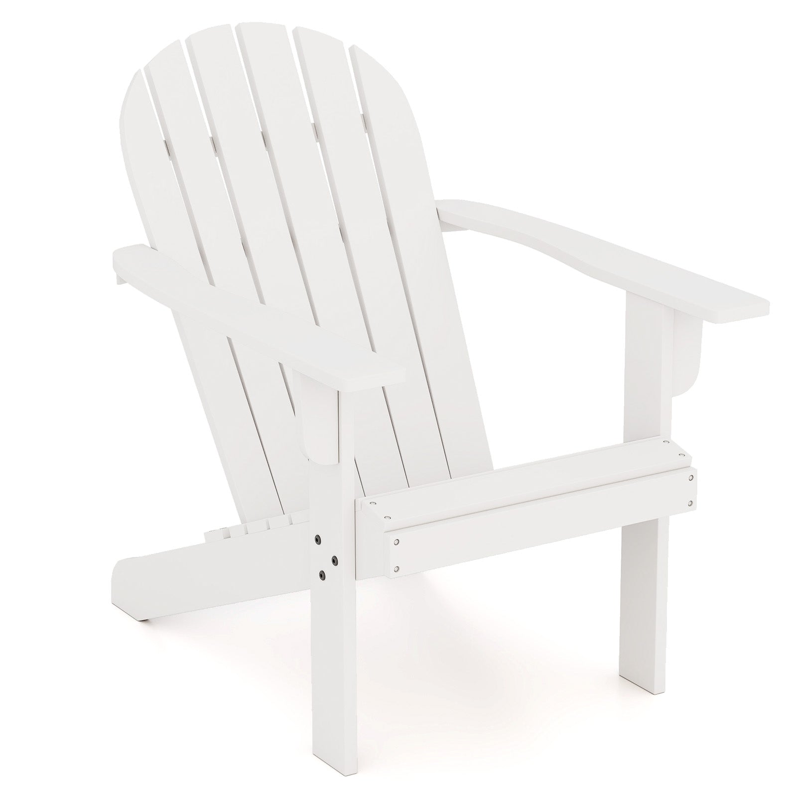 Acacia Wood Lounge Patio Adirondack Chair with Inclined Seat
