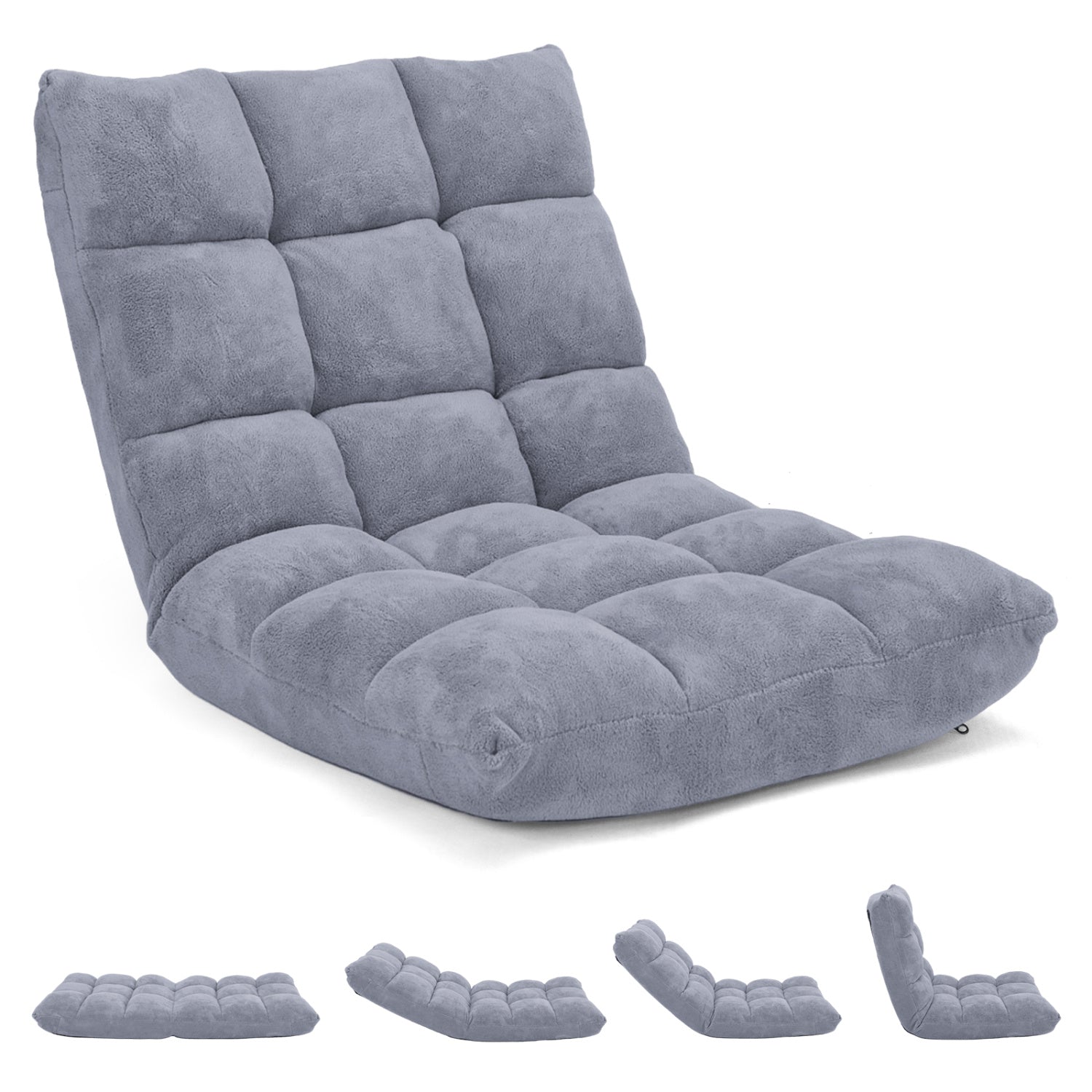 Adjustable 14-position Cushioned Floor Chair