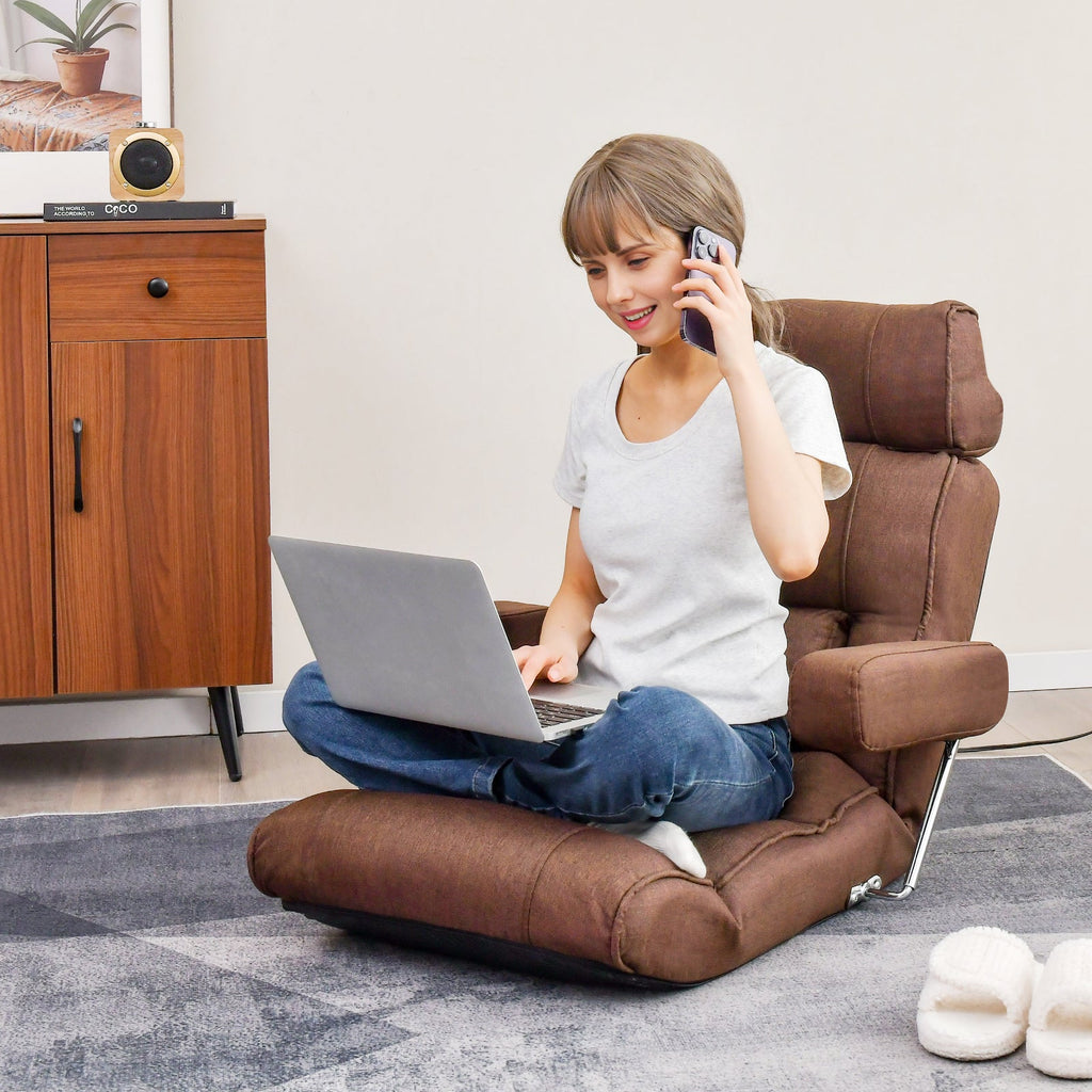 Adjustable Folding Sofa Chair with 6 Position Stepless Back