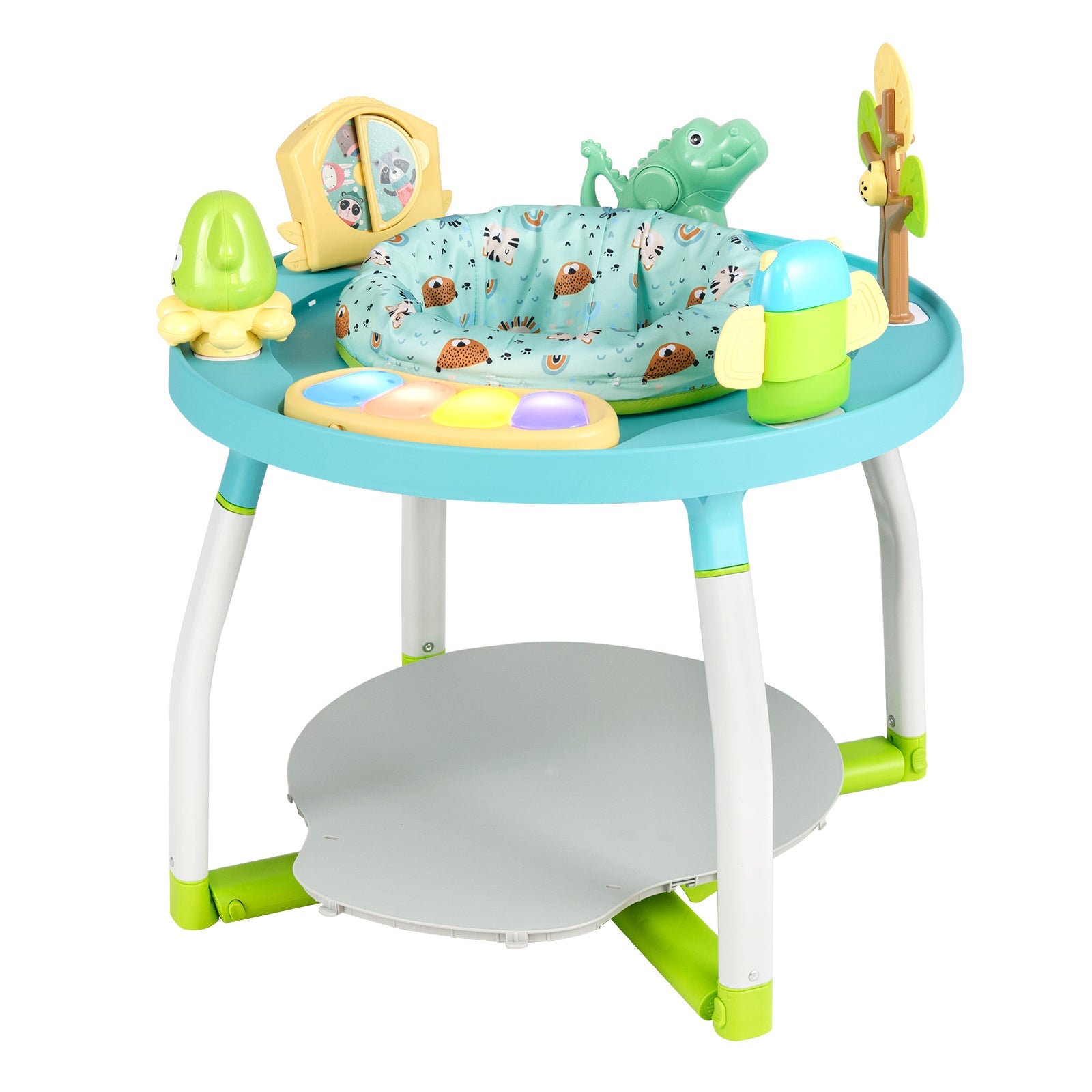 5-in-1 Baby Activity Center Interactive Bounce Seat with Removable Toys
