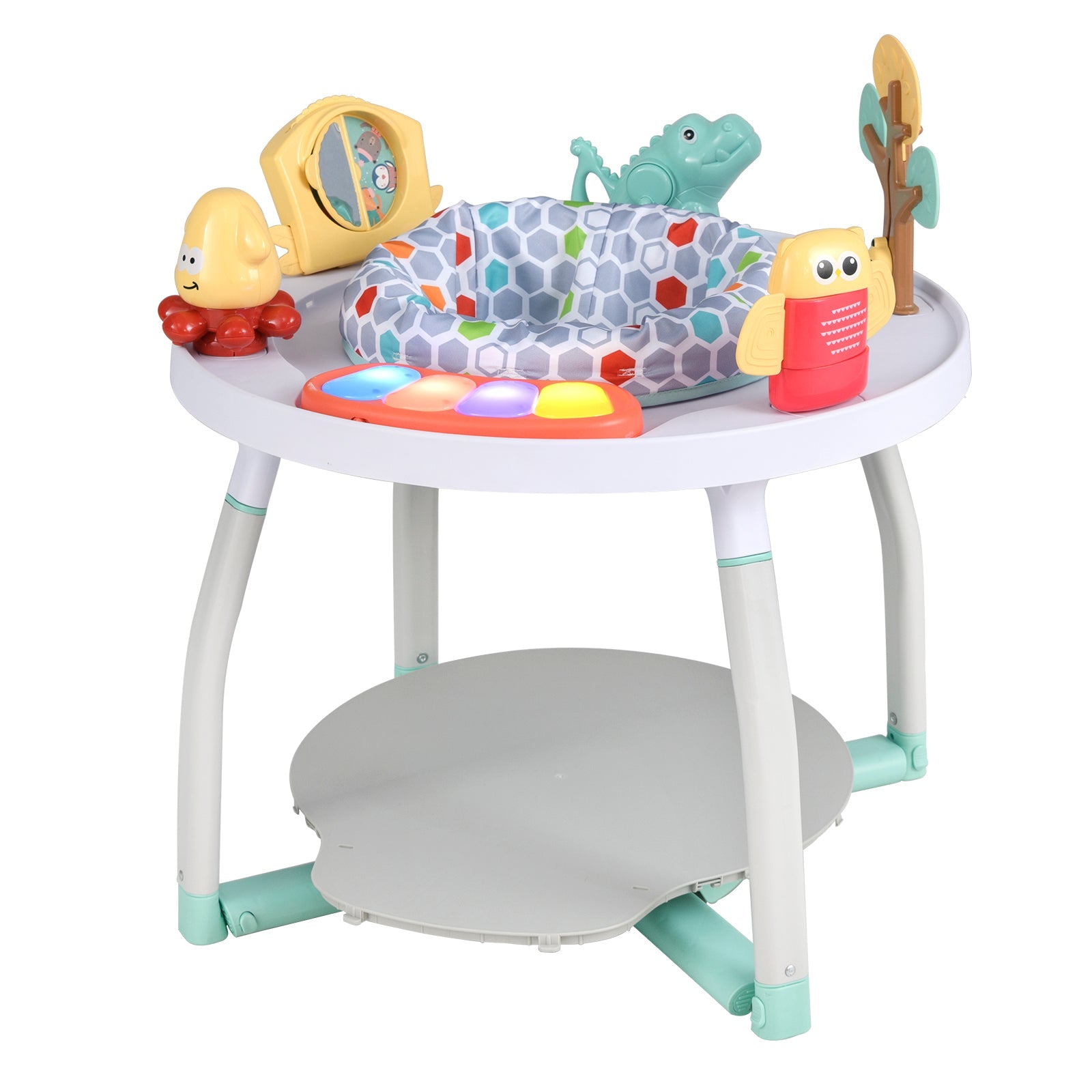 5-in-1 Baby Activity Center Interactive Bounce Seat with Removable Toys