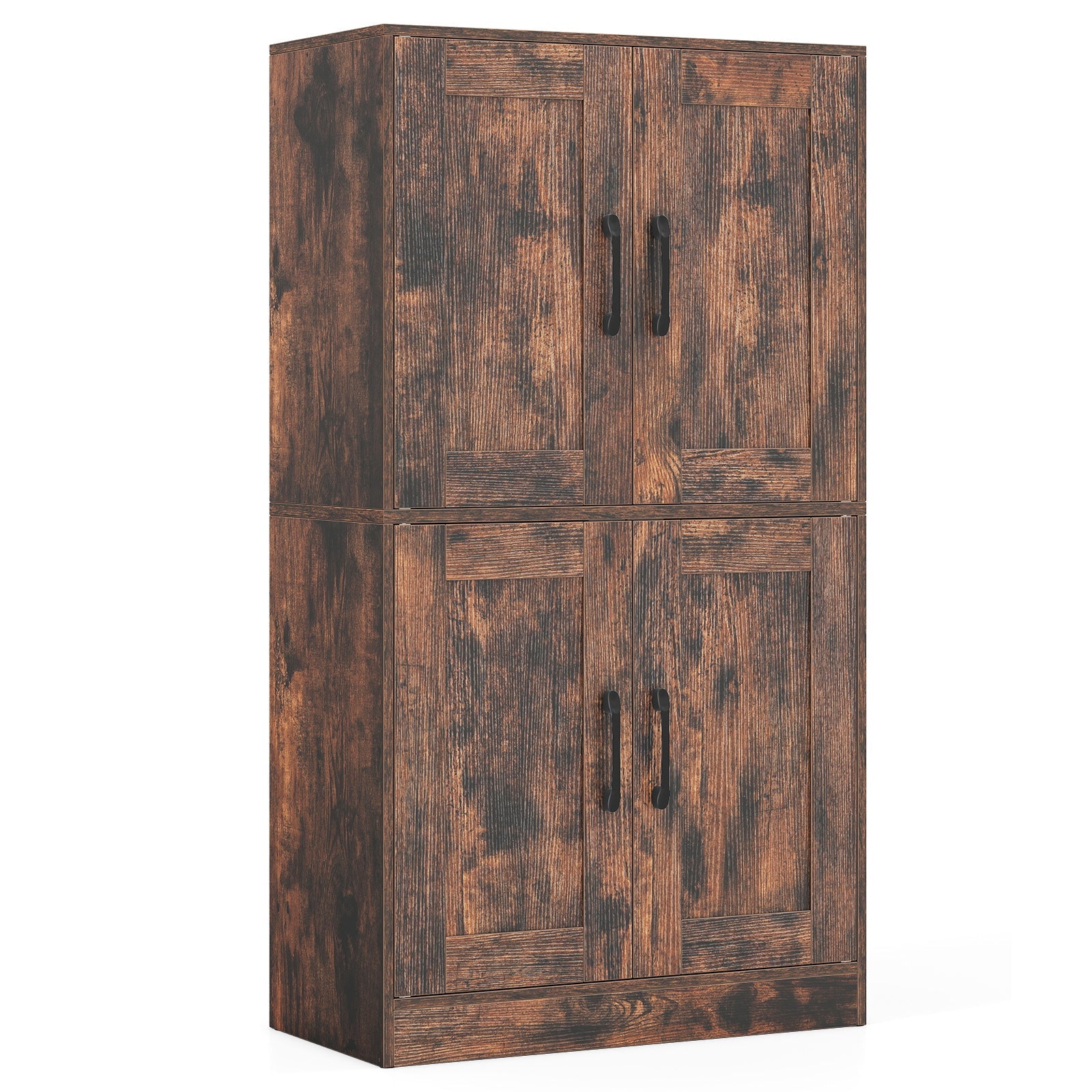 Bathroom Cabinet 43.5 inch Storage Cabinet with Doors and Adjustable Shelves