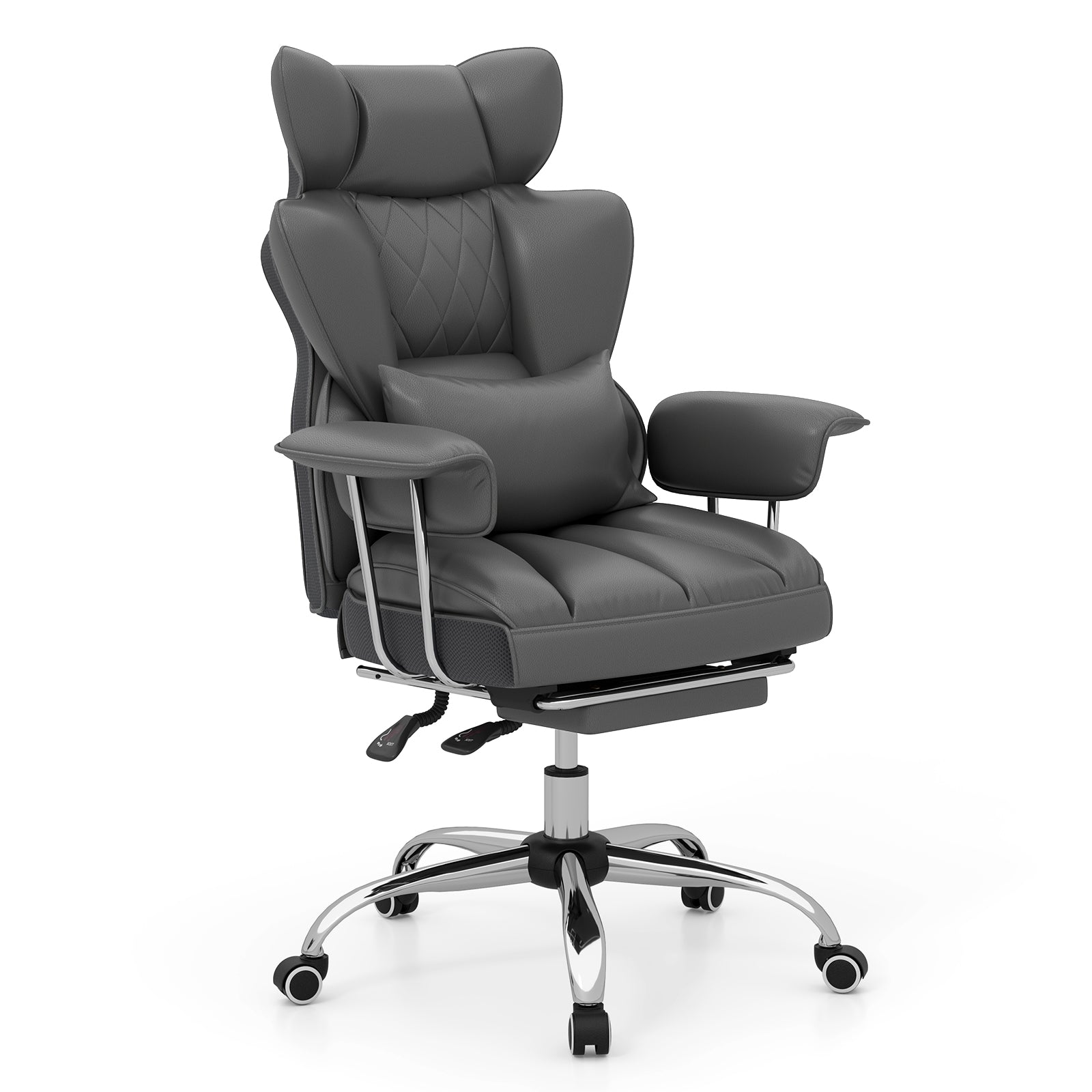 Big and Tall Executive Office Desk Chair with Footrest