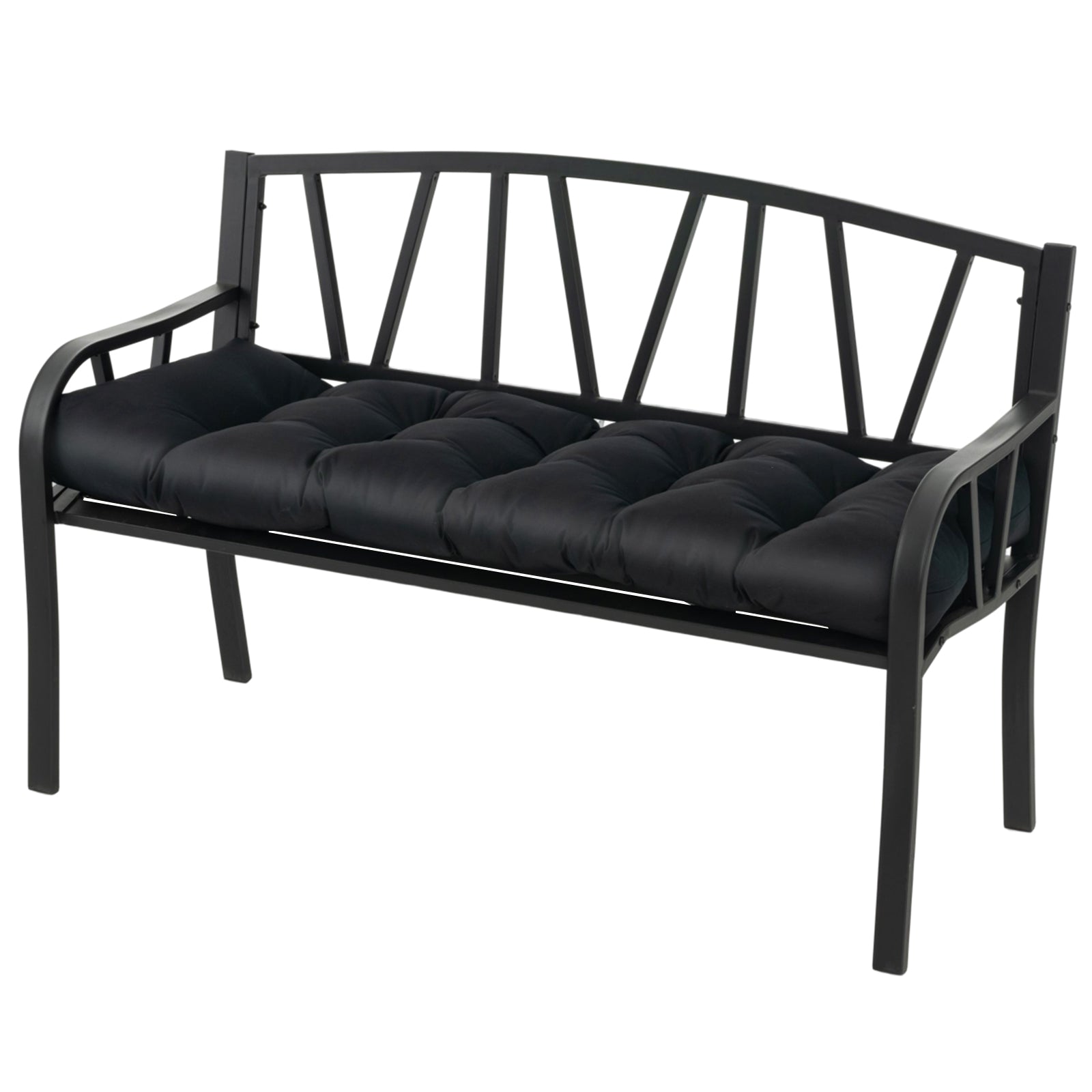 Indoor Outdoor Tufted Bench Cushion with Soft PP Cotton