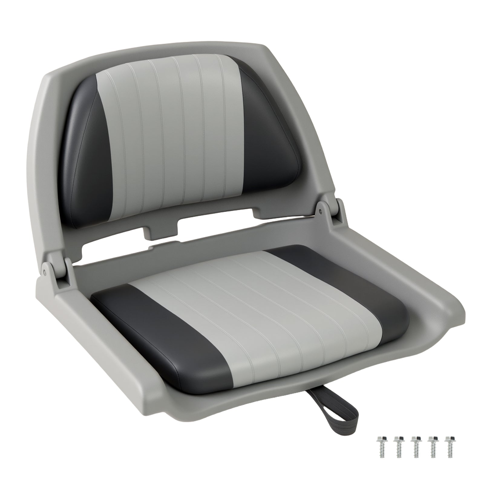 Boat Seat Folding Low Back Boat Chair with Marine-Grade PVC