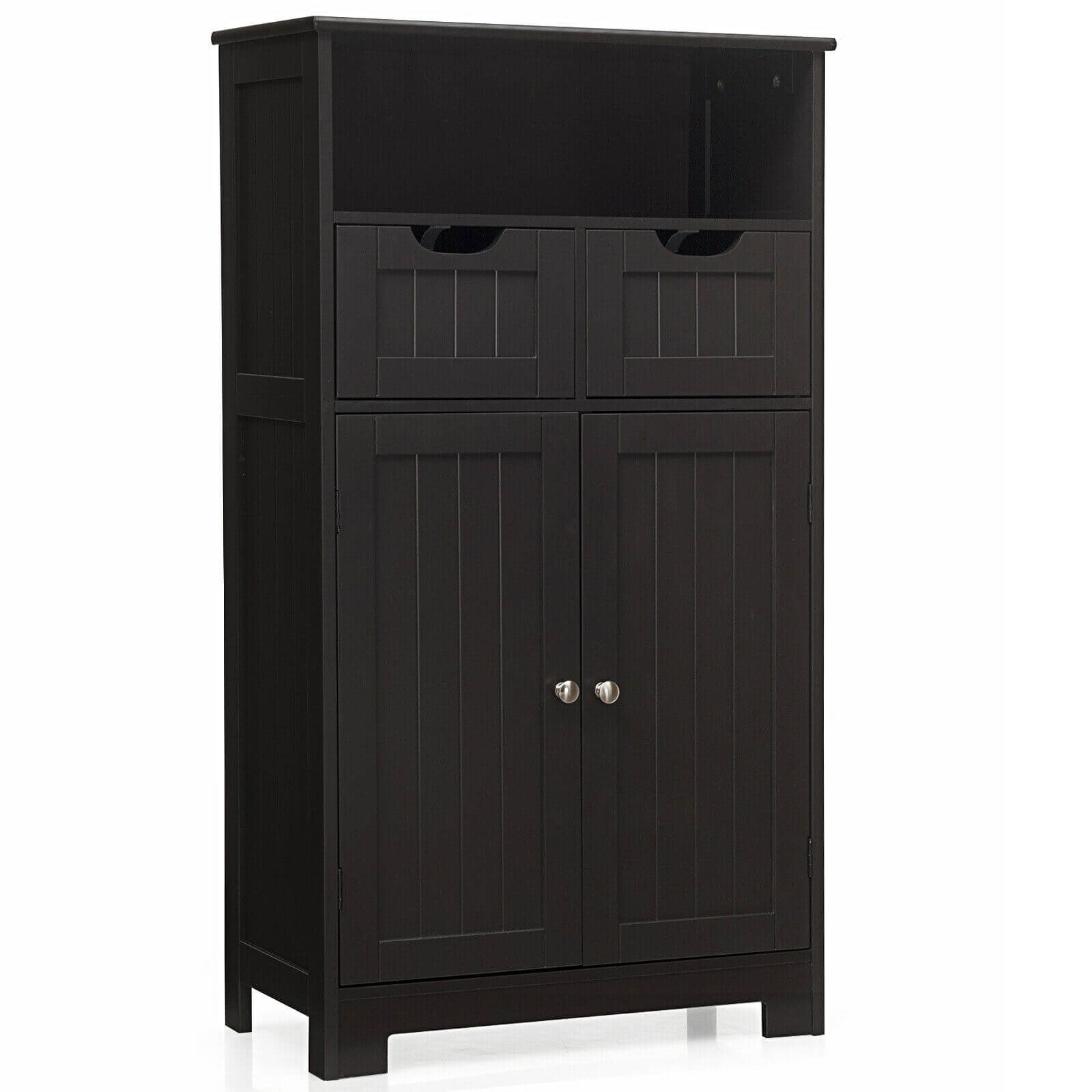 Bathroom Wooden Side Cabinet with 2 Drawers and 2 Doors