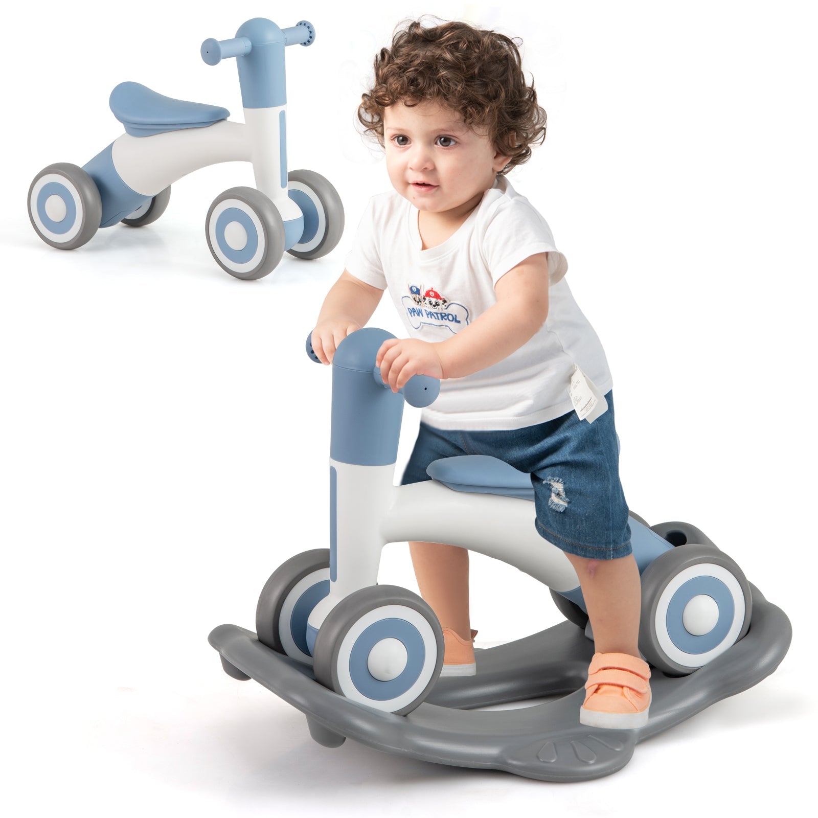 3 in 1 Rocking Horse with Detachable Balance Board and Seat