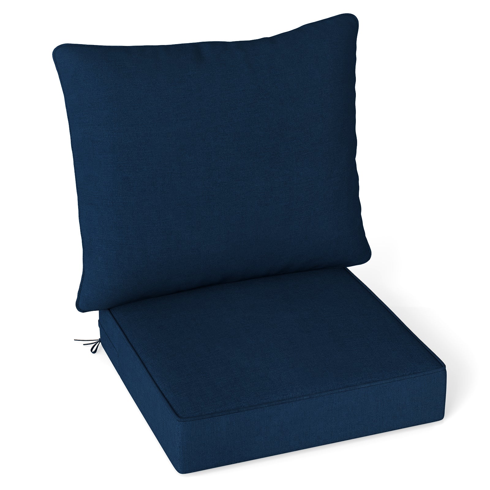 Deep Seat Chair Cushion Pads Set with Rope Belts for Indoor and Outdoor