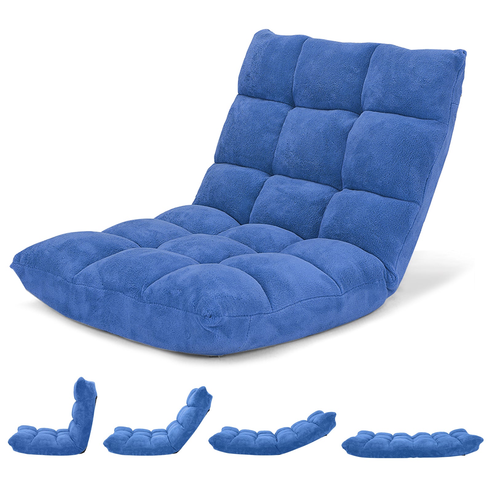Adjustable 14-position Cushioned Floor Chair