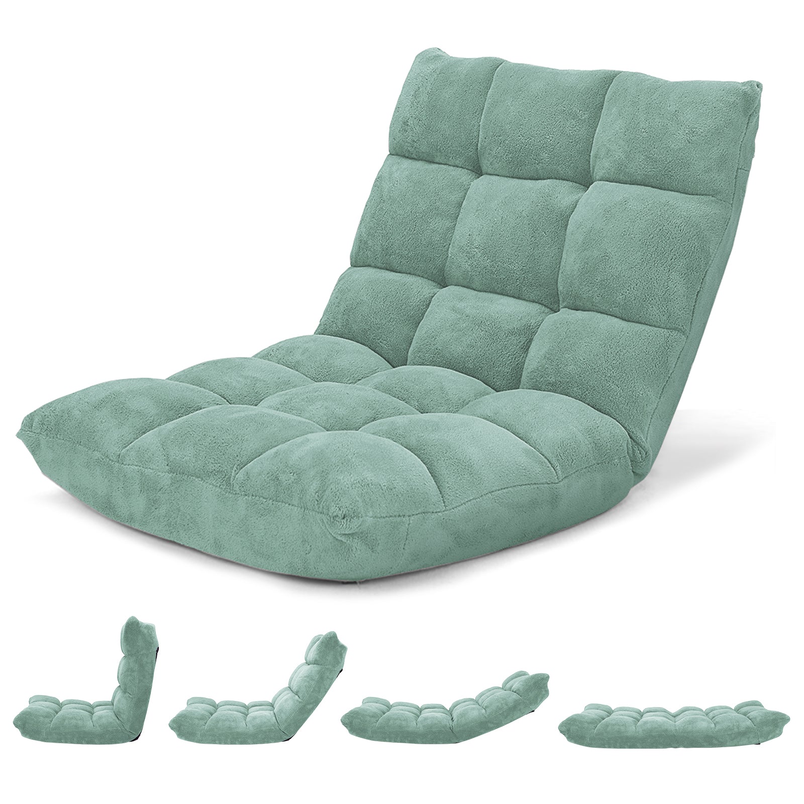 Adjustable 14-position Cushioned Floor Chair