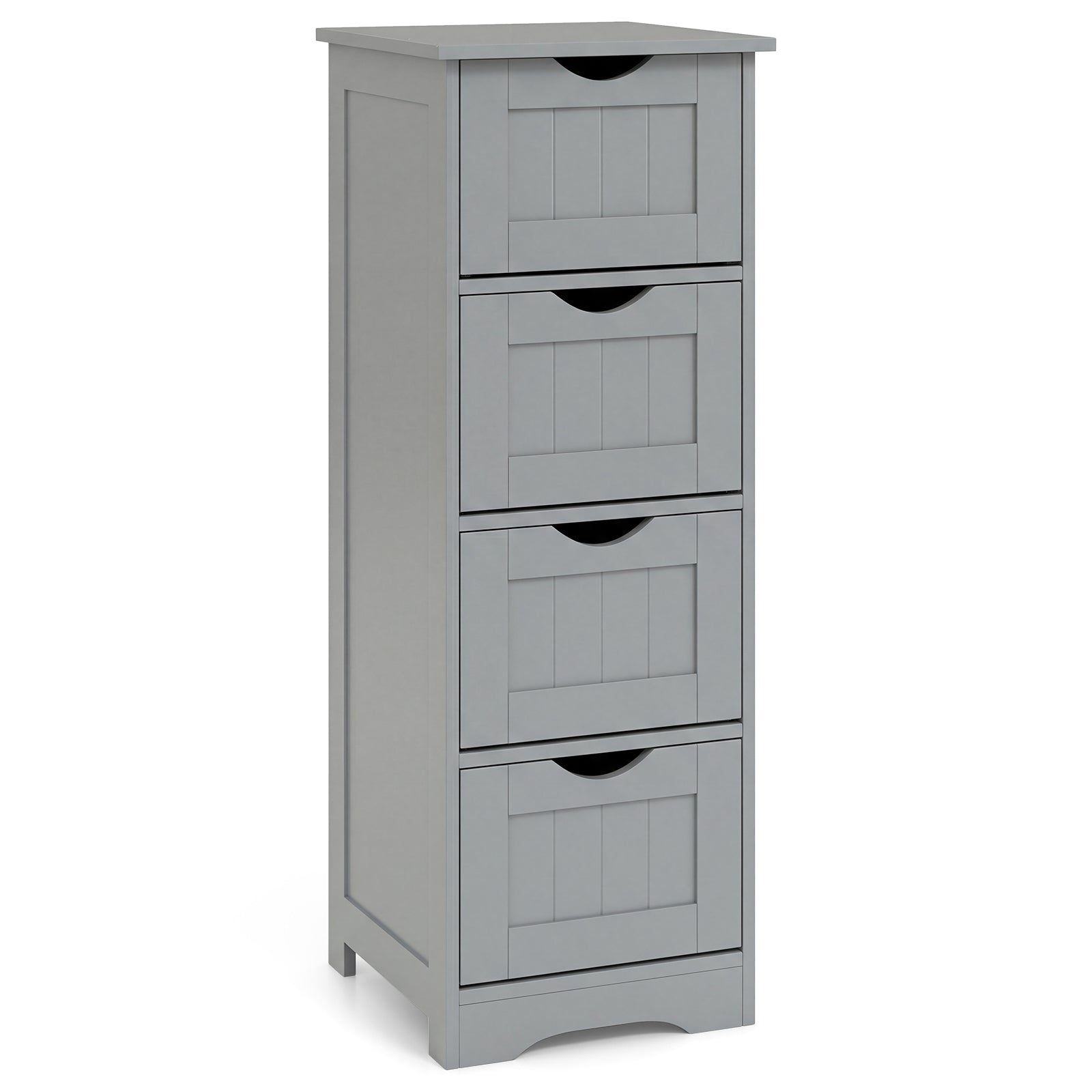 4-Drawer Freestanding Floor Cabinet with Anti-Toppling Device