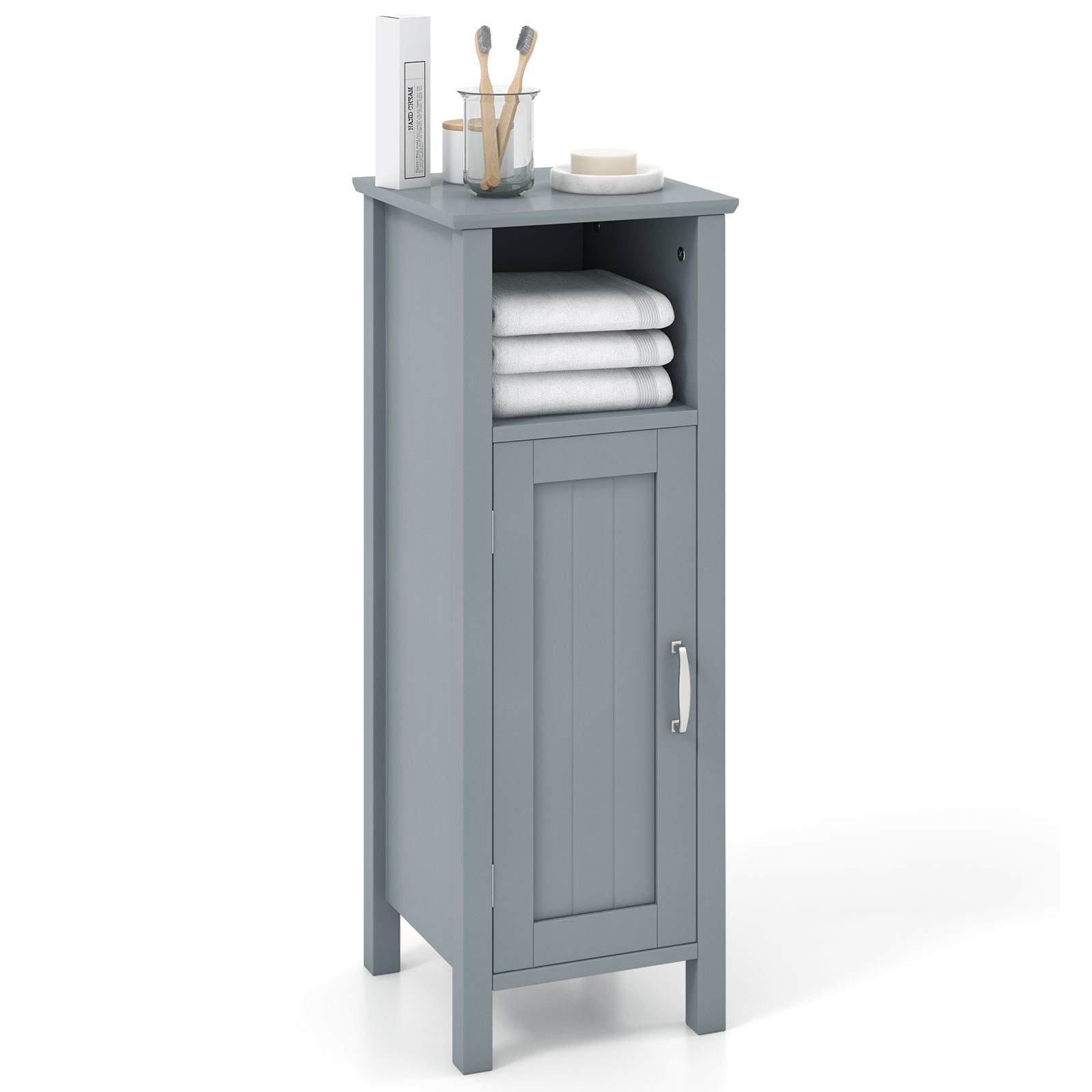Bathroom Storage Organizer with 2-Tier Cabinet