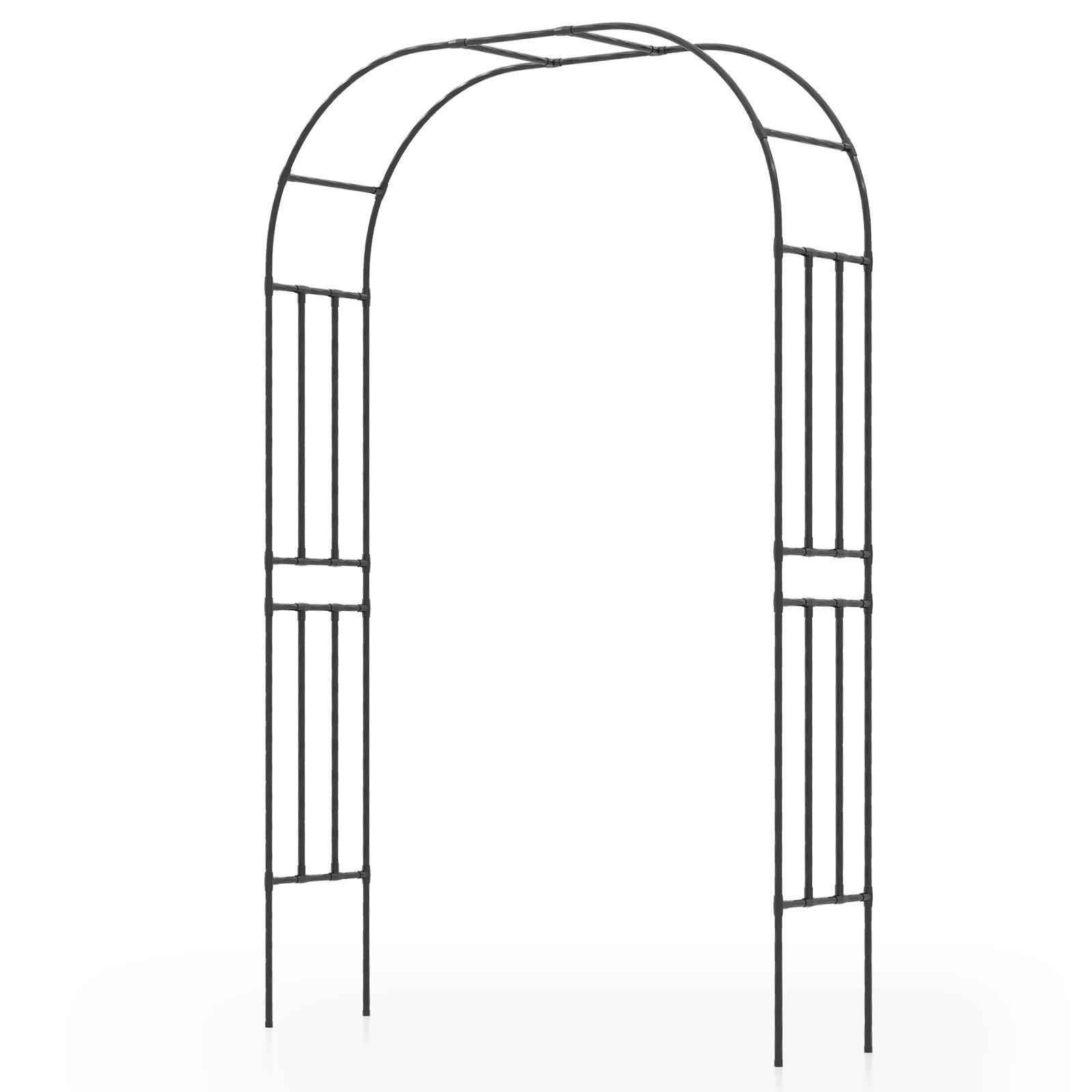 Outdoor Metal Garden Arch Trellis for Climbing Plants Grape Vine Flower
