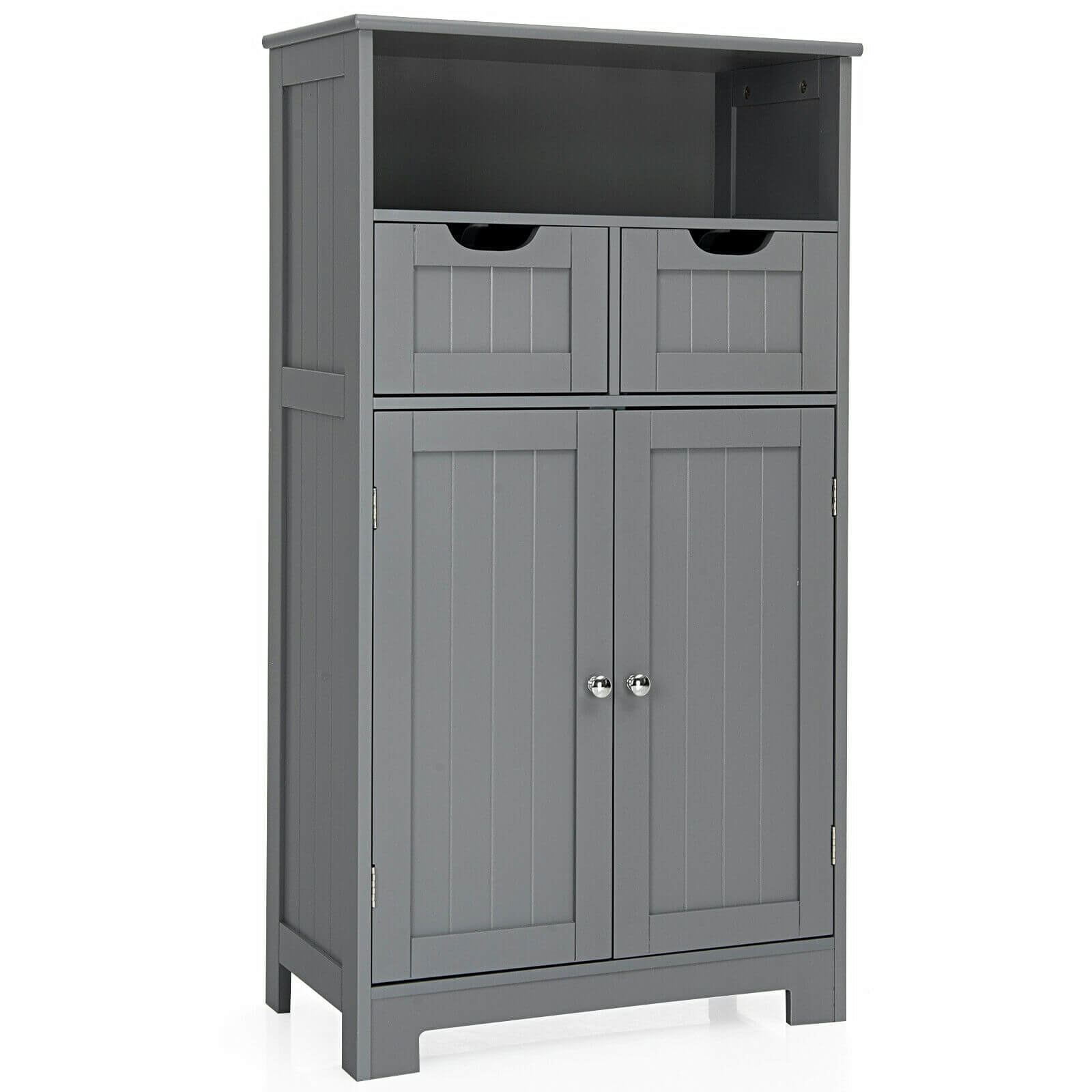 Bathroom Wooden Side Cabinet with 2 Drawers and 2 Doors