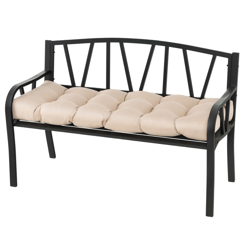 Indoor Outdoor Tufted Bench Cushion with Soft PP Cotton