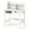 Home Office Computer Desk with Storage Shelves and Drawer Ideal for Working and Studying