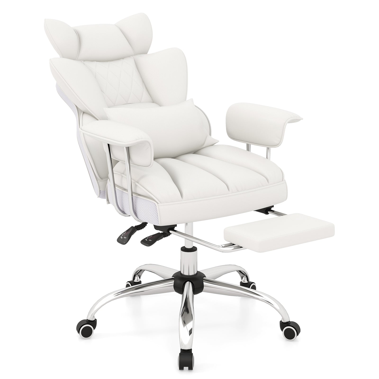 Big and Tall Executive Office Desk Chair with Footrest