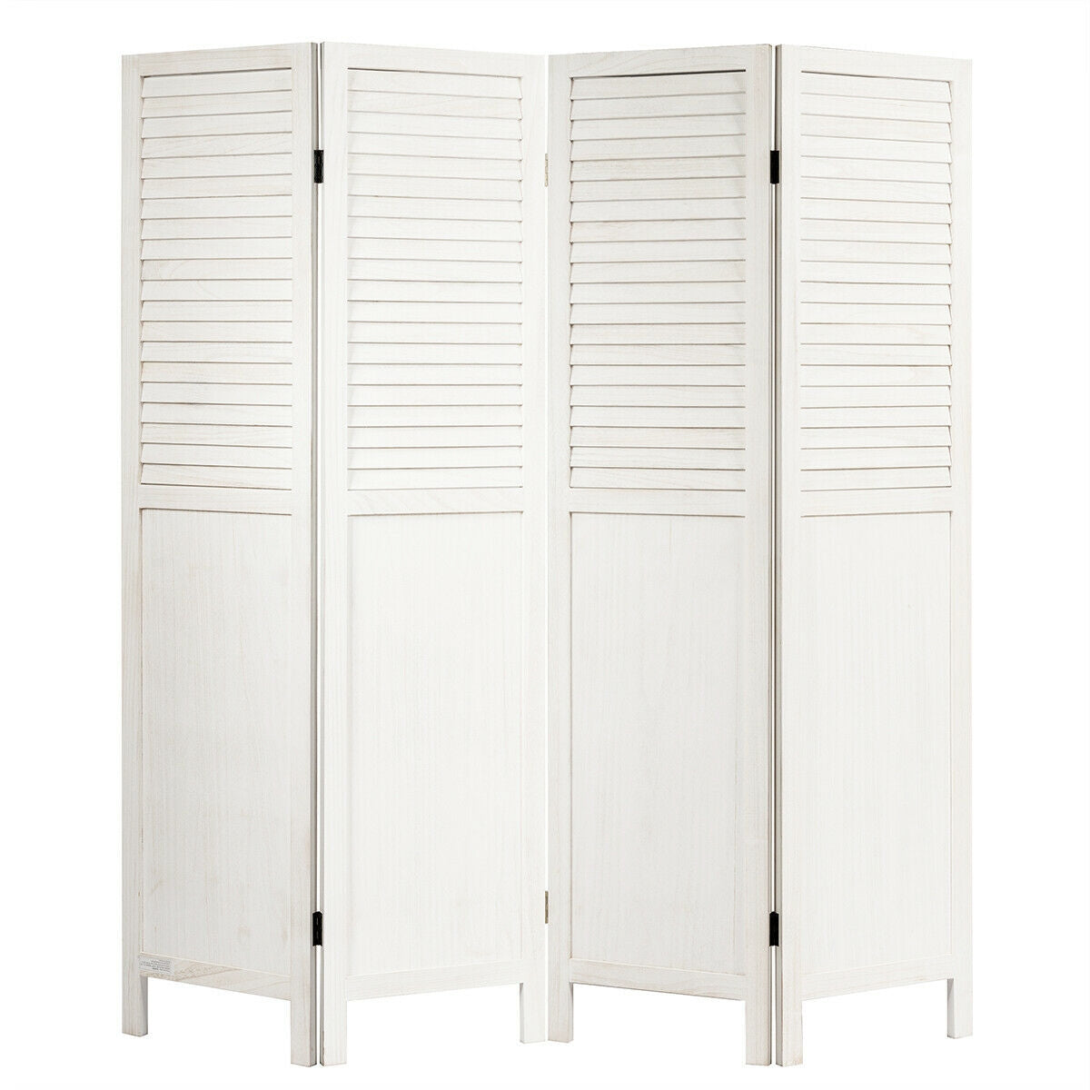 5.6 Ft Tall 4 Panel Folding Privacy Room Divider