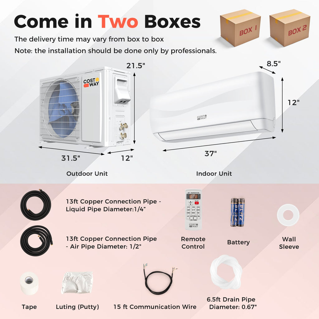 Blast Series 18000 BTU 19 SEER2 208-230V Mini Split Heat Pump