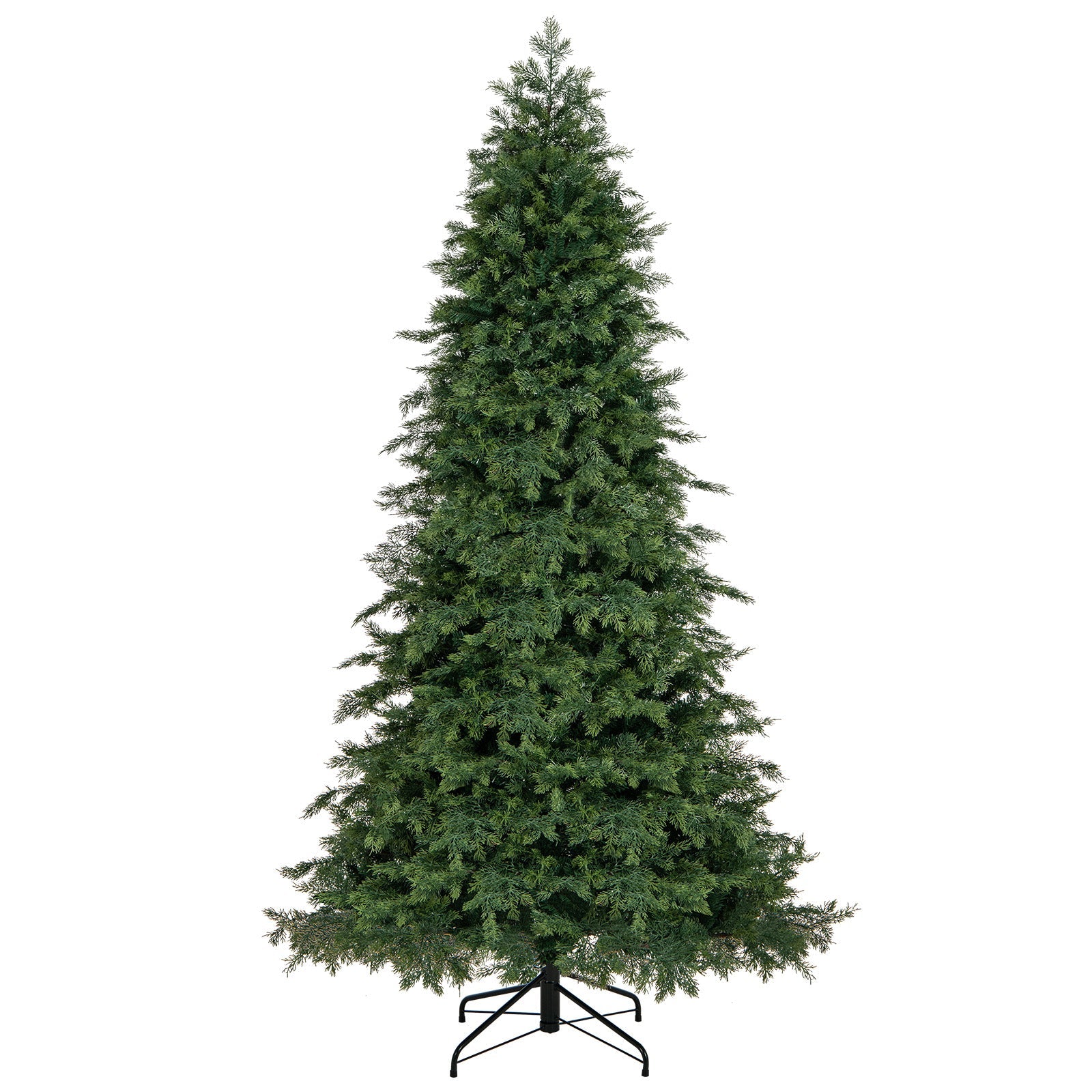 6/7.5 Feet Pre-Lit Artificial Christmas Tree with 11 Modes and Metal Stand