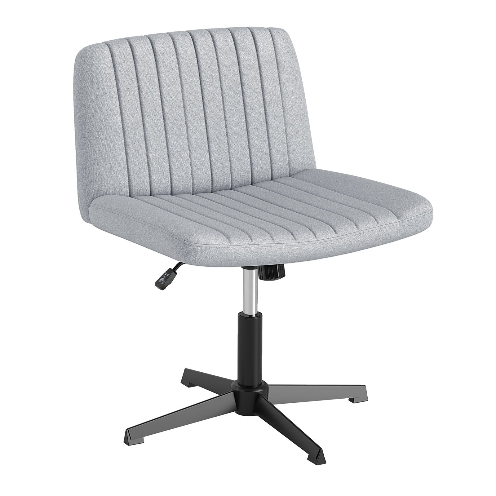 Criss Cross-Legged Swivel Desk Chair No Wheels