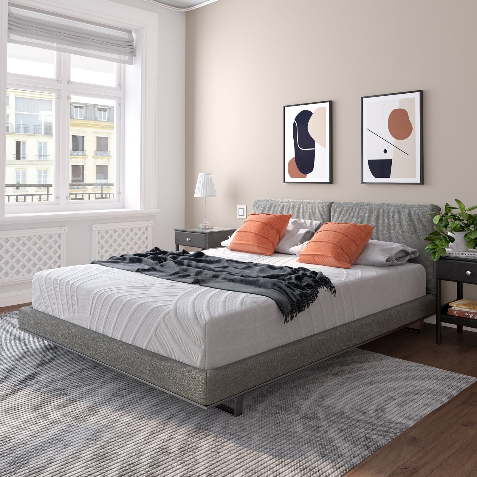 8 Inch Memory Foam Mattress with Poly Jacquard Fabric Cover