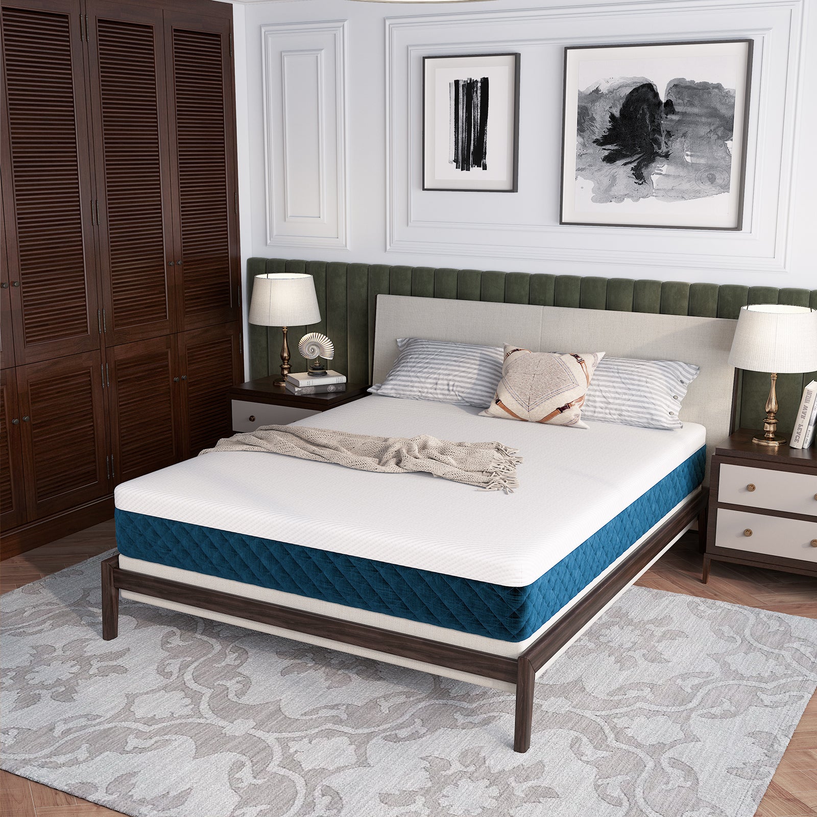 10 Inch Mattress with Jacquard Fabric Cover in a Box