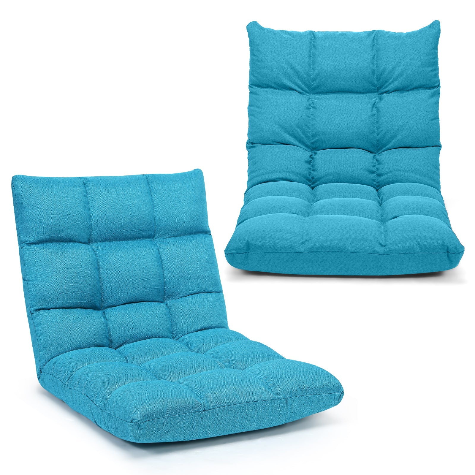 14-Position Adjustable Folding Lazy Gaming Sofa
