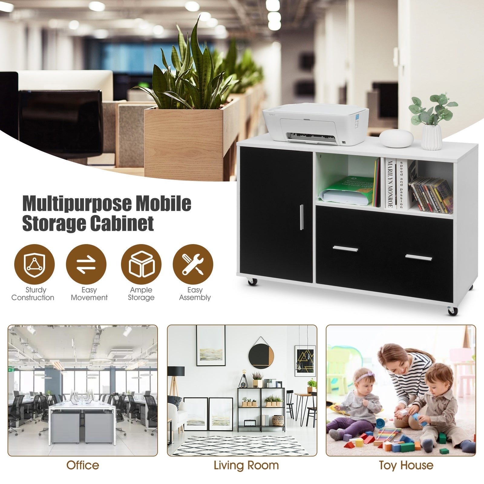 Lateral Mobile File Storage Cabinet