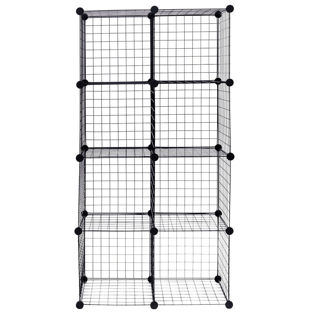 DIY 8 Cube Grid Wire Cube Shelves