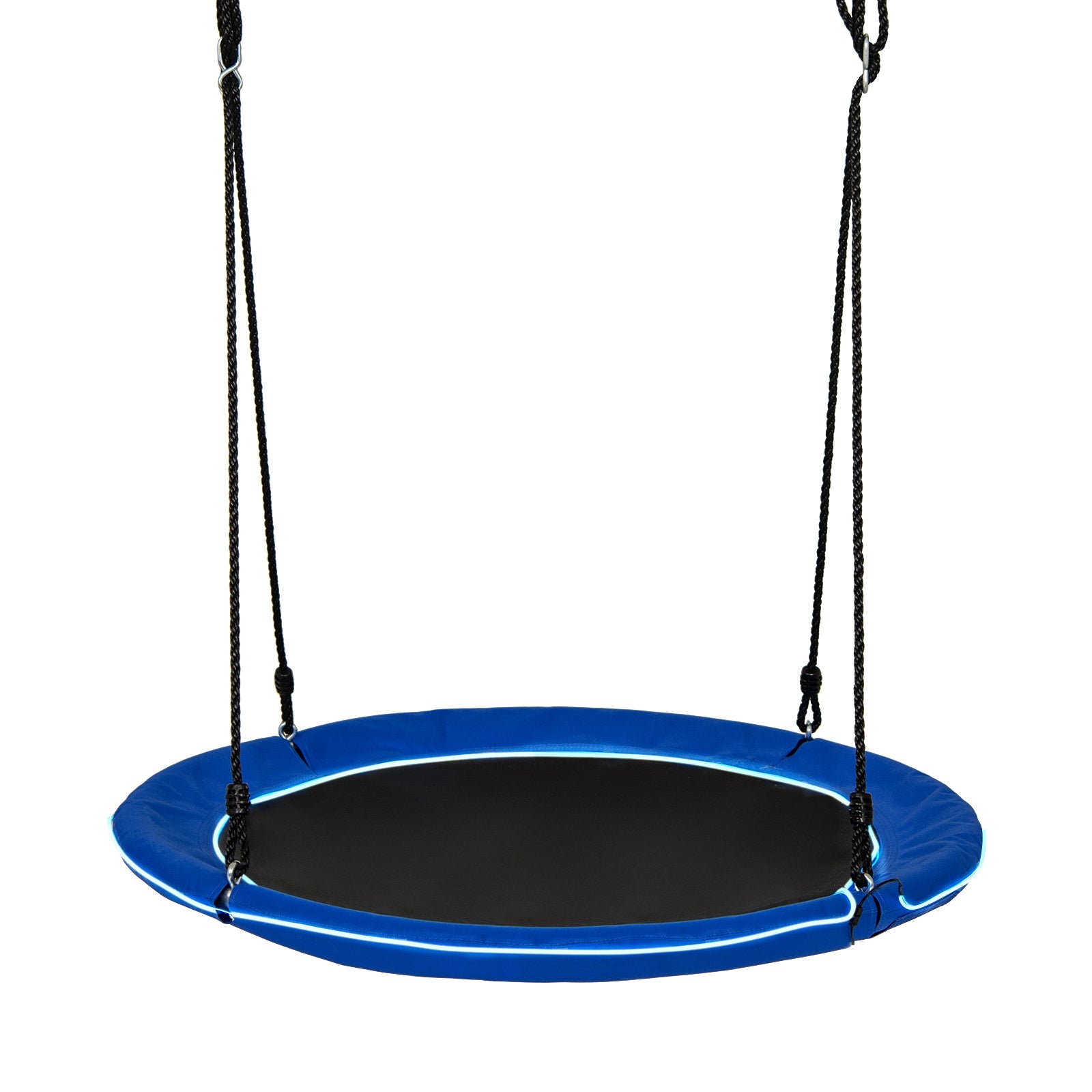 40 Inches Saucer Tree Swing Round with Lights for Kids and Adults
