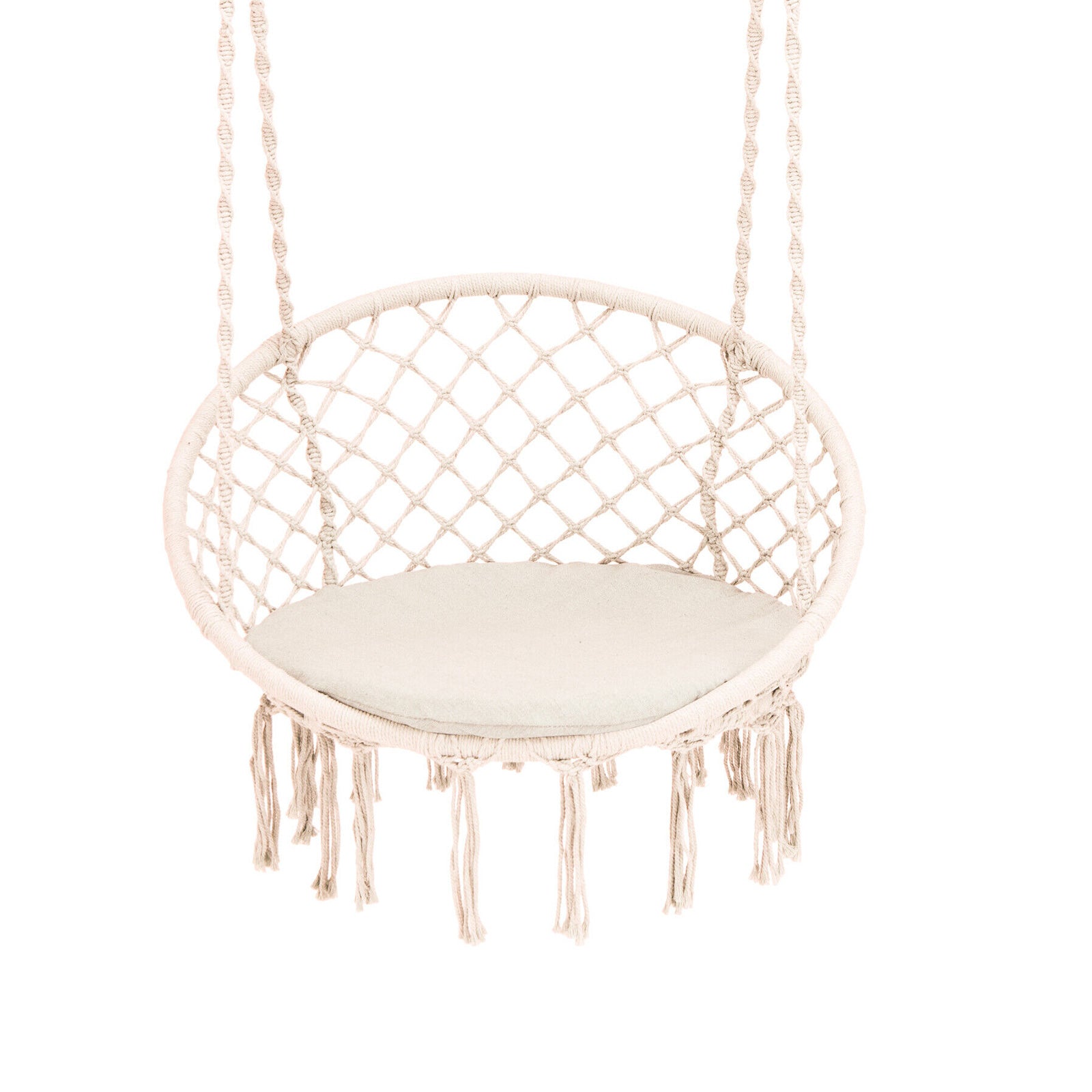 Cushioned Hammock Swing Chair with Hanging Kit