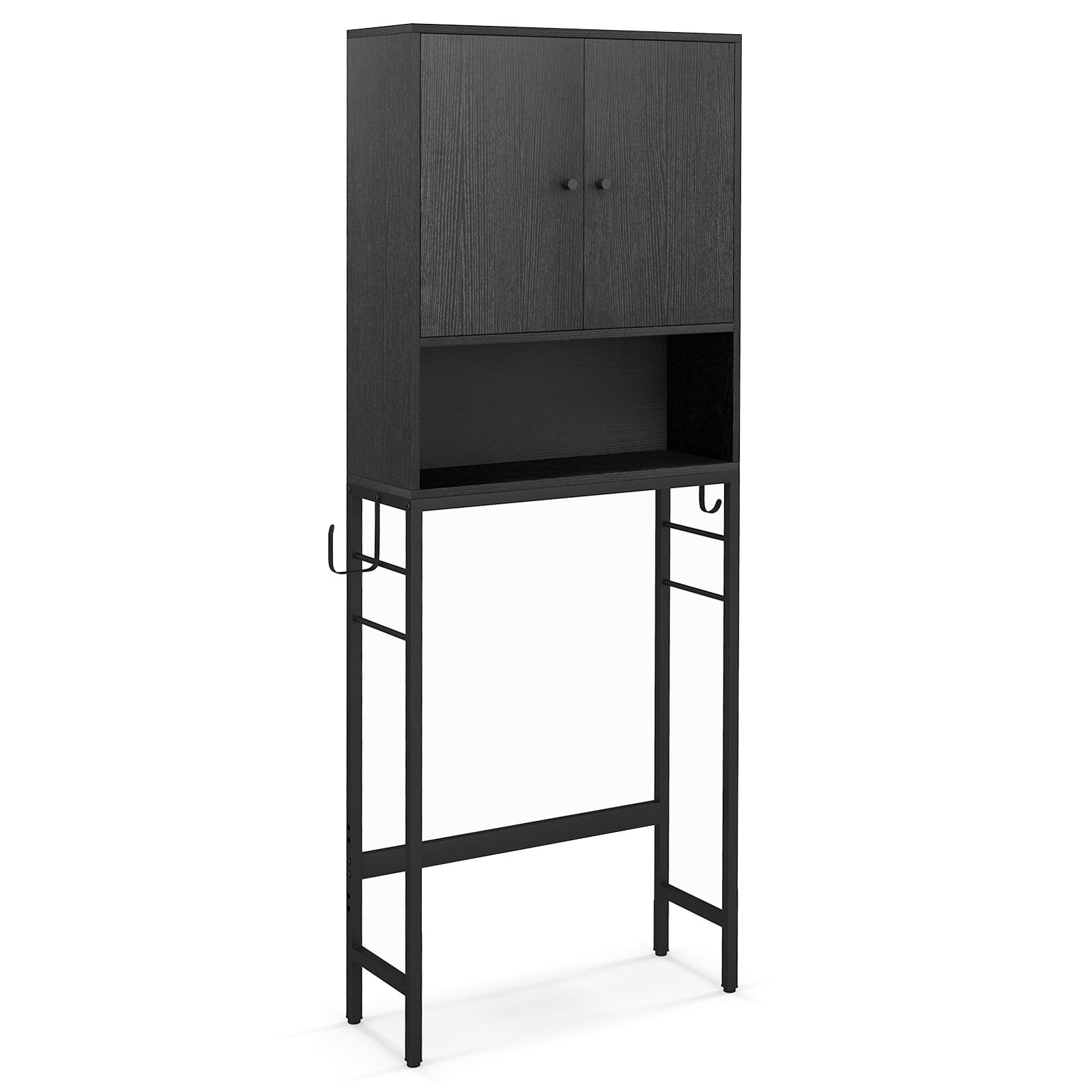 Over The Toilet Storage Cabinet with 2 Doors and Adjustable Shelf