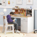 Kids Room Set: Recliner + Natural Study Desk & Chair + 4-ft Christmas Tree + Natural Dress-Up Storage