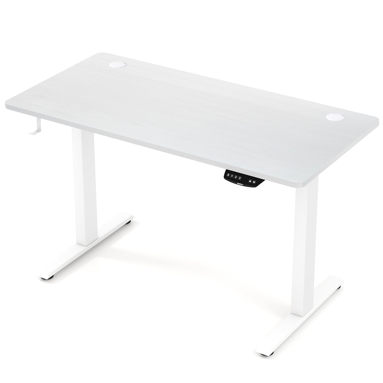 Electric Standing Desk Height Adjustable with 3 Memory Heights White
