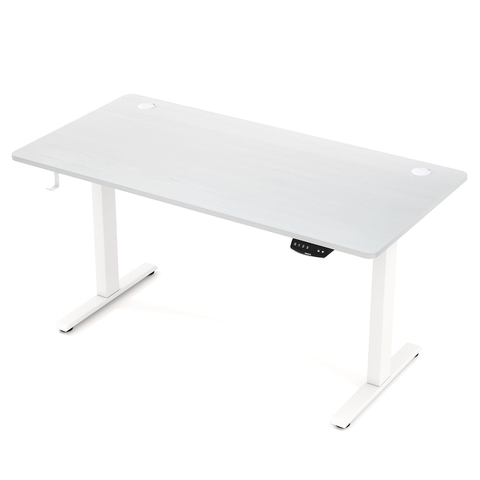 Electric Standing Desk Height Adjustable with 3 Memory Heights White